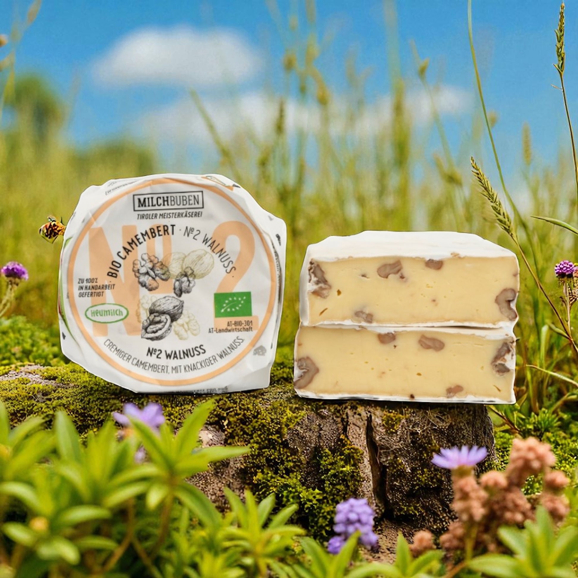 Organic Camembert Walnut 180g