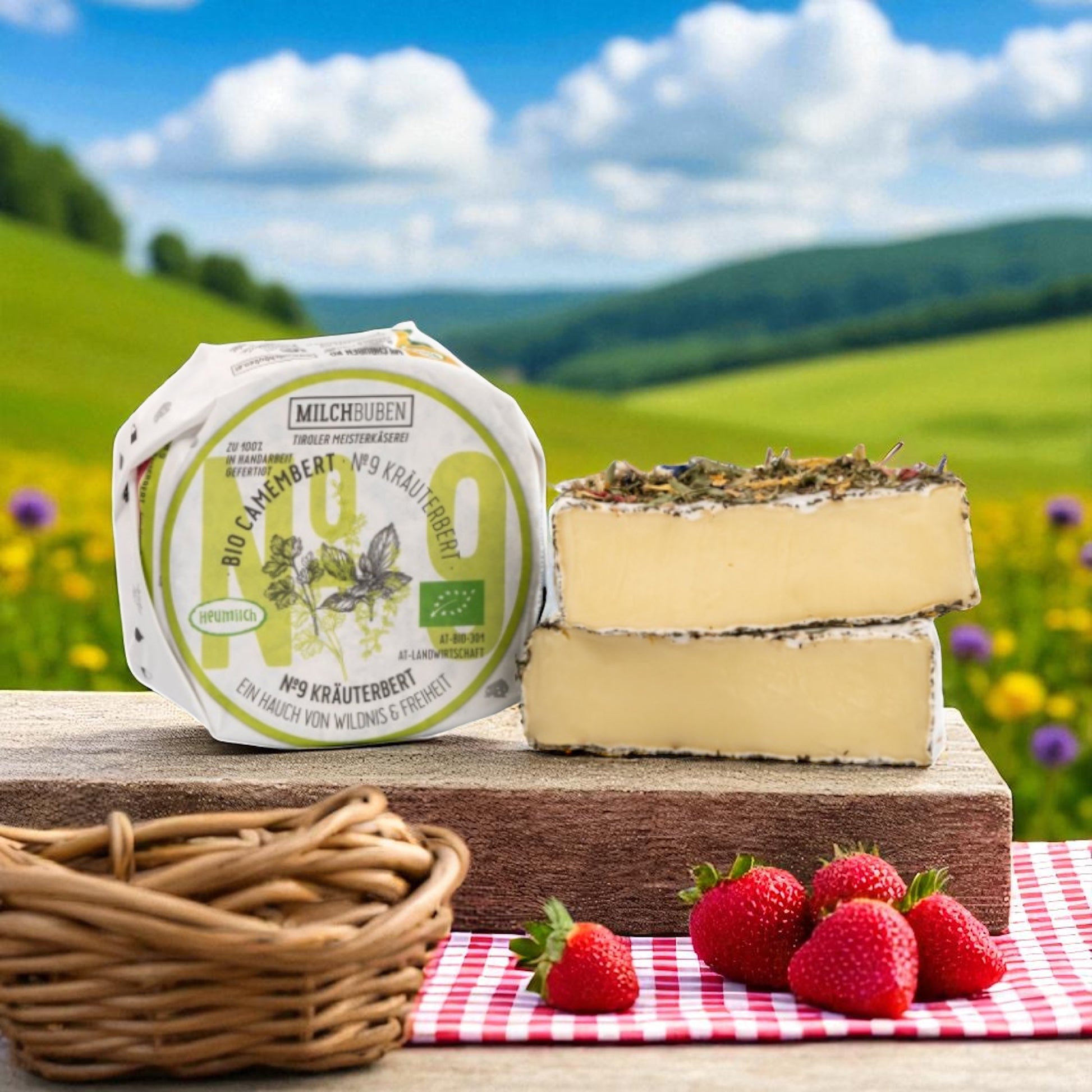 Organic Camembert in an alpine blossom coating 180g